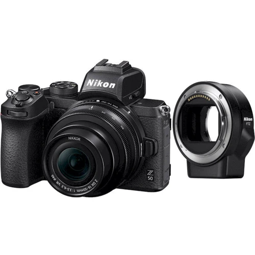 Nikon Z50 kit (16-50mm) VR + FTZ Mount Adapter (VOA050K004): Тип матрицы CMOS
