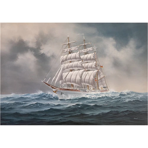 Сборная модель копия Revell набор Корабль Gorch Fock уровень 3 масштаб 1:350 (RVL-65432) фото 5