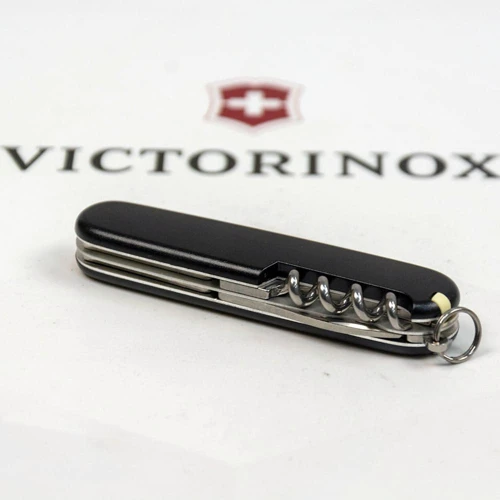 Мультитул Victorinox SPARTAN MAT черный матовый лак с желтым лого (Vx13603.3_M0008p) фото 5