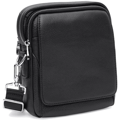 Мужская сумка через плечо Ricco Grande черная (K12053-black): Пол Мужской
