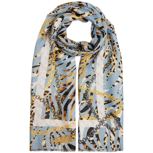 Жіночий шарф Guess Printed Scarf блакитний (AW8421MOD03-DEN)