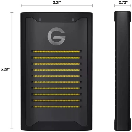 SanDisk Professional G-Drive ArmorLock 4TB (SDPS41A-004T-GBANB): Интерфейс подключения USB Type-C