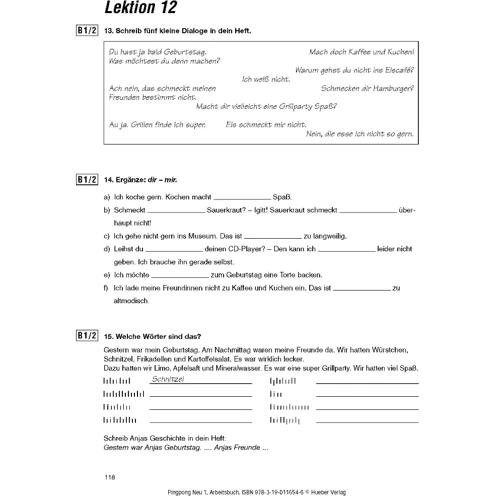 Pingpong Neu 1: Arbeitsbuch: Обкладинка Мягкая