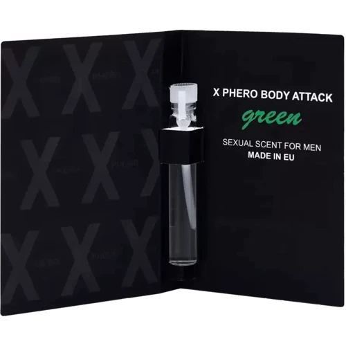 Духи с феромонами для мужчин X phero Men Green Body Attack, 1 ml