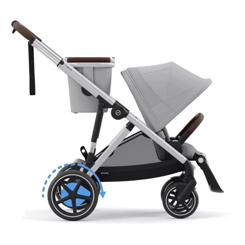 Прогулочная коляска Cybex eGazelle S SLV Stone Grey с электродвигателем и функцией укачивания (524000523)