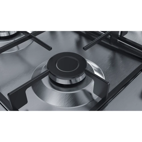 Варильна поверхня газова Bosch PGP6B5B60: Робоча поверхня нержавіюча сталь