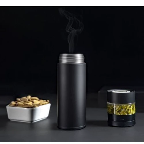 Термос Xiaomi Pinztea Tea Separation Thermos 360 ml Black (3014536): Матеріал корпусу Поліпропілен, трітан, нержавіюча сталь 304