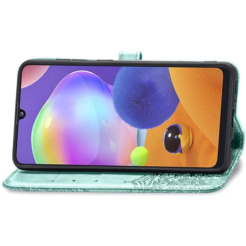 Аксессуар для смартфона Mobile Case Book Cover Art Leather Turquoise for ZTE Blade A7 Fingerprint: Цвет бирюзовый