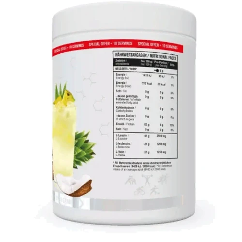 Амінокислота для спорту MST BCAA ZERO 600 g /100 servings/ Pina Colada: Смак Пина колада