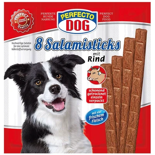 Палочки жевательные для собак Perfecto 8er Salami Sticks - Rind салями говядина 8х80 г