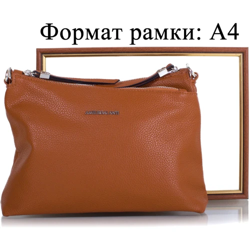 Женская сумка через плечо Amelie Galanti коричневая (A991325-brown): Пол Женский