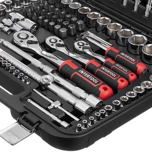 Набор инструментов INTERTOOL Storm 1/2" 3/8" 1/4" (ET-8171): Упаковка пластиковый кейс