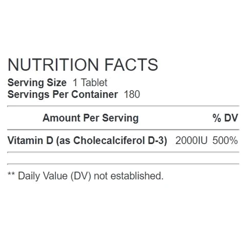 GNC Vitamin D3 2000 180 tabl: Форма випуску Таблетки