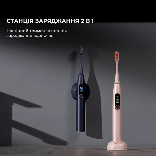 Зубная щетка Oclean X Pro Digital Duo Set Dark Blue + Golden (6970810554274) фото 10