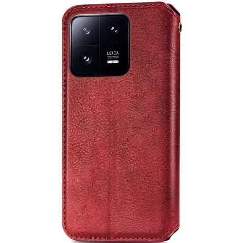 Аксессуар для смартфона Mobile Case Getman Cubic Red for Xiaomi 13 Pro: Материал искусcтвенная кожа и термополиуретан
