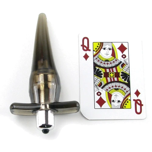 Анальный вибратор Power Buttplug, 9.5x3.5 см, черный