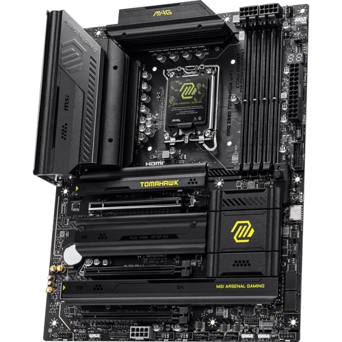 MSI MAG Z890 TOMAHAWK WIFI UA: Дополнительно Радиатор на VRM, Поддержка UEFI, Поддержка RAID, Адаптер Wi-Fi