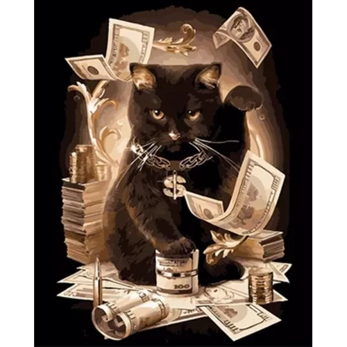 Картина по номерам Art Craft Зажиточный кот 40x50 см 11932