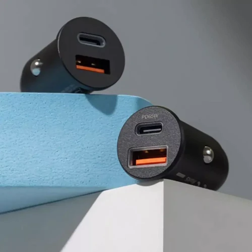 Зарядний пристрій Proove Car Charger USB+USB-C Tiny Power Pro 65W Black: Кількість USB-портів 2