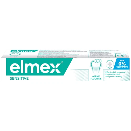 Elmex Colgate Sensitive Зубная паста с аминфторидом 75 ml: Возраст Без ограничений