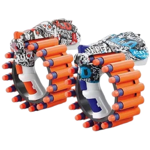 Пистолет бластер 20 патронов, в ассортименте (AK 9298)