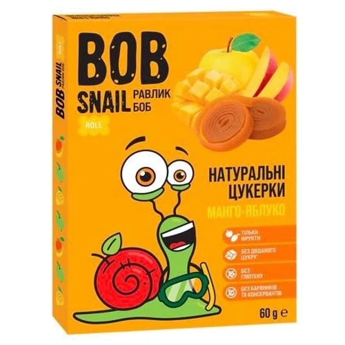 Конфеты Bob Snail мангово яблочные 60г