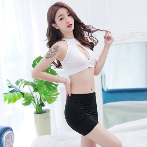 Игровой костюм Секретарша NDS 8054 White/Black M/L (23590)