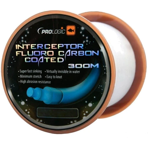 Леска Prologic Interceptor Fluoro Carbon Coated 300m 32lbs 14.8kg 0.467m White (1846.05.84)