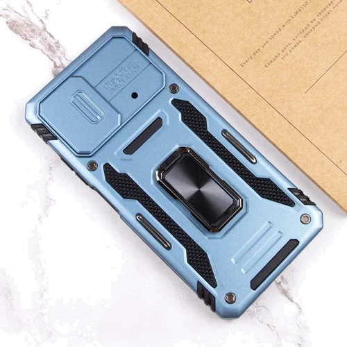 Чехол для телефонов Mobile Case Camshield Army Ring Light Blue for Xiaomi Poco X5 Pro 5G / Note 12 Pro 5G: Пленка в комплекте нет