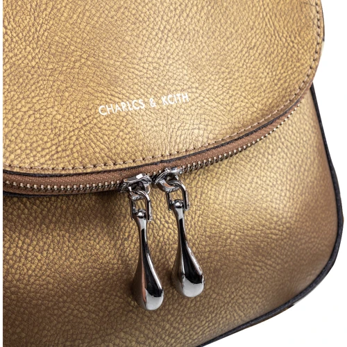 Жіноча сумка крос боді Valiria Fashion золота (DETAQ1443-1-25): Фактура матова, Зерниста