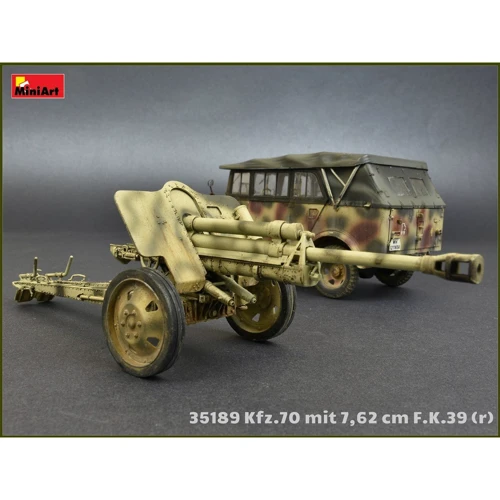 Збірна модель MiniArt MA35189 Армійський Автомобіль Kfz.70 з гармати 7,62 cm F.K. 39 (r): Тип моделі автомобілі
