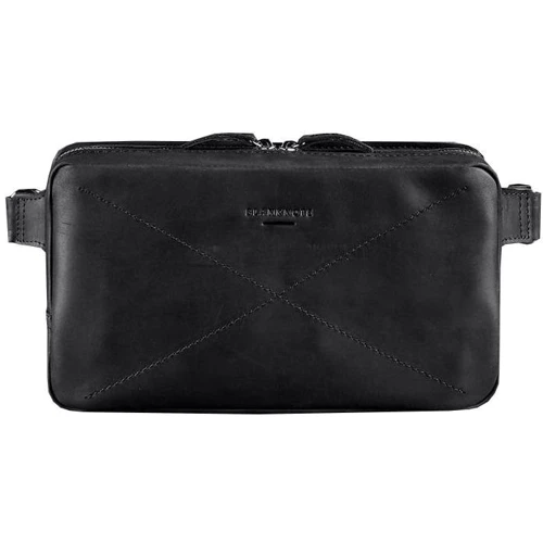 Сумка поясная BlankNote DROPBAG MAXI (Кожа Crazy Horse) графит - черная (BN-BAG-20-g-kr)