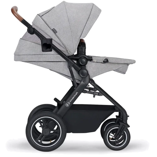Универсальная коляска 3 в 1 Kinderkraft B-Tour Silver Gray (KSBTOU00LGR3000) фото 15