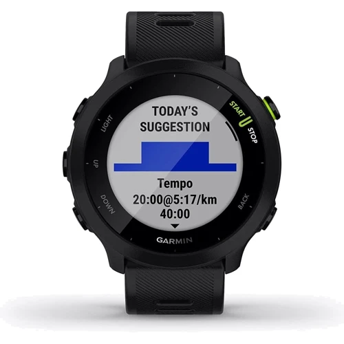 Смарт-часы Garmin Forerunner 55 Black (010-02562-00): Время работы 20 ч