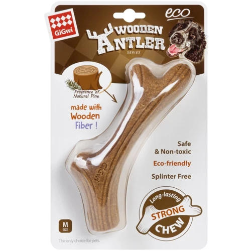 Іграшка для собак Рог жувальний GiGwi Wooden Antler дерево полімер M (2342)