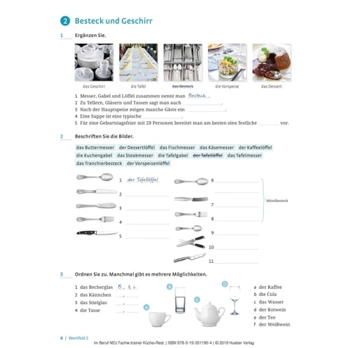 Im Beruf Neu Fachwortschatztrainer Küche und Restaurant: Количество страниц 84