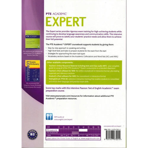 Expert PTE Academic B2 Coursebook: Производитель Pearson Education