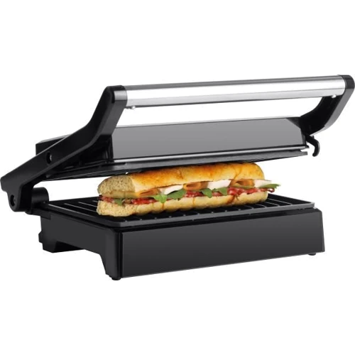 Электрогриль ECG S 3070 Panini Power: Размеры поверхности, см 15.5х25
