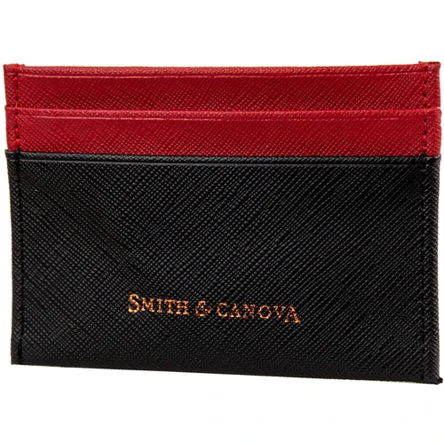 Чоловік Картхолдер Smith & Canova чорний (FUL26827-black-red): Стать Чоловік