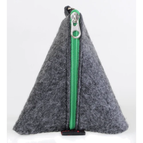 Универсальный чехол для наушников Red Point Pyramid Felt Grey/Green (МД.01.В.11.00.036.М)