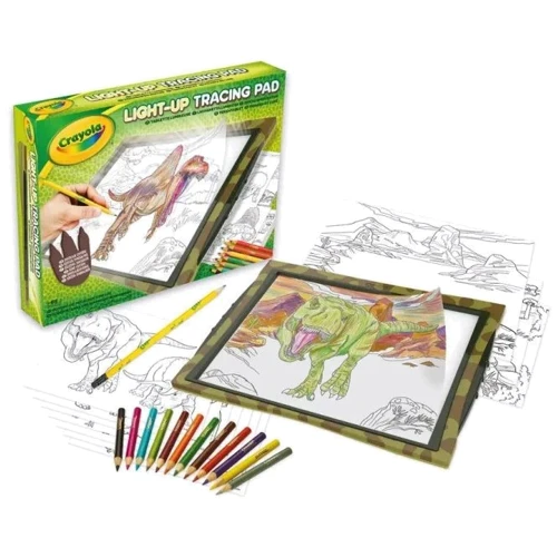 Игровая панель для творчества Crayola Динозавры с подсветкой (74-7497)