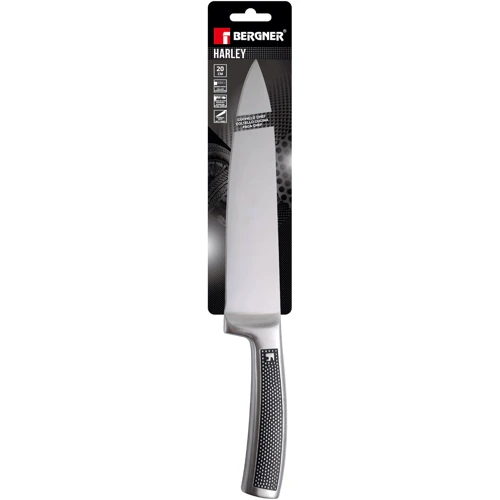 Нож Bergner Harley кухонный 20 см (BG-4225-MM): Рукоятка Нержавеющая сталь