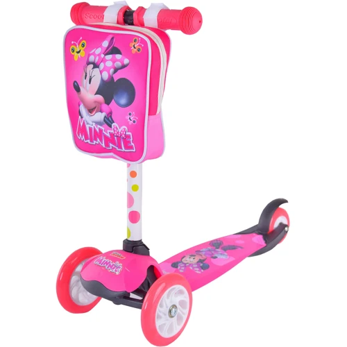 Самокат Країна Іграшок Minnie Mouse, PU, LED, складной (LS2113): Количество колес 3