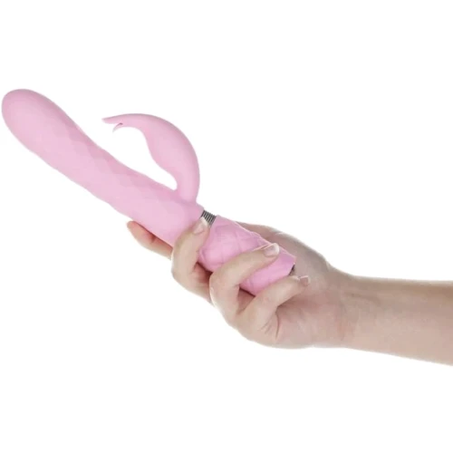 Роскошный вибратор Pillow Talk Lively Pink с кристаллом Сваровски для точки G