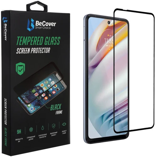 Аксессуар для смартфона BeCover Tempered Glass Black for Motorola Moto G60 / G60s (706899): undefined undefined