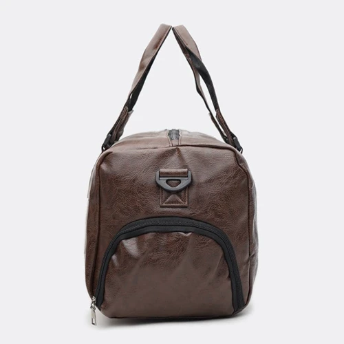 Сумка дорожная Monsen коричневая (C1JS528br-brown): Тип ручки С двумя ручками, Плечевой ремень, Со съемным ремнем, Короткая ручка