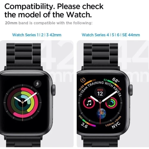Аксессуар для Watch Spigen Modern Fit Silver for Apple Watch 42/44/45/49mm (062MP25404) фото 5