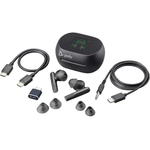 Навушники Poly Voyager Free 60+ BT700C + TSCHC Black (7Y8G4AA): Додатково Совместимость с Android, Совместимость с Apple, TWS наушники
