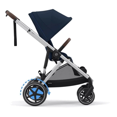 Прогулочная коляска Cybex eGazelle S SLV Ocean Blue с электродвигателем (524000529): Материал колес резина