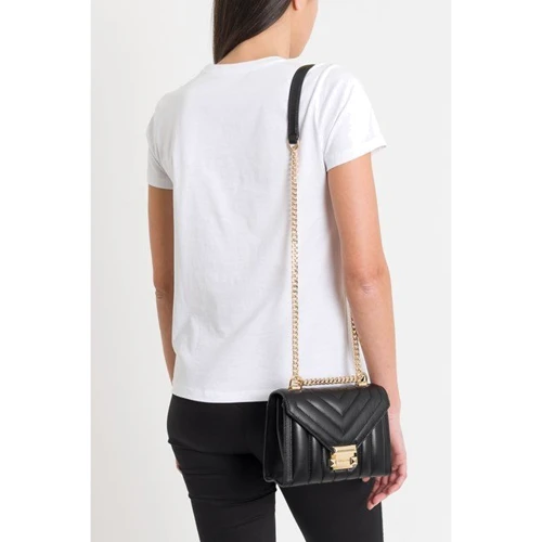 Женская сумка кросс боди Michael Kors черная (30F8GXIL1T001): Фактура Стеганая, Матовая, Гладкая